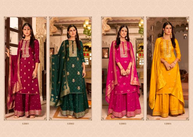 Kalaroop Mastani Heavy Wedding Wear Designer Jacquard With Fancy Work Ready Made Collection